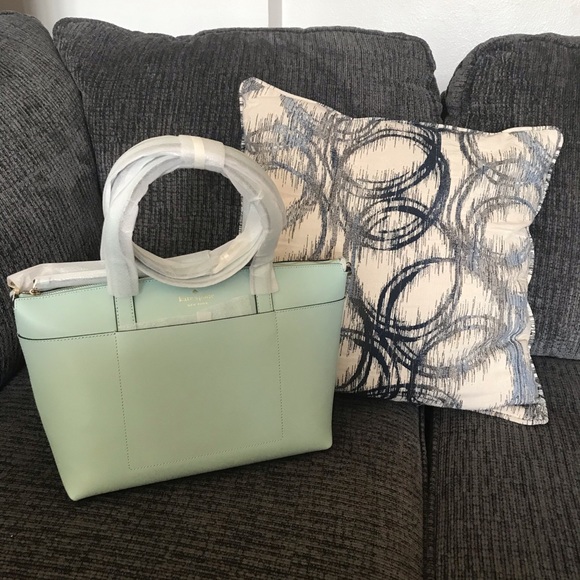 💥 HP 💥 Kate Spade patrice satchel green purse - Picture 5 of 5